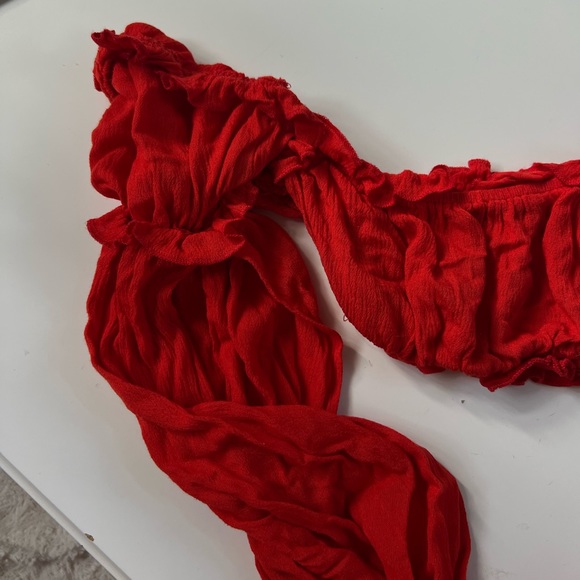 LIKE NEW gorgeous red flared shirt - Picture 3 of 4